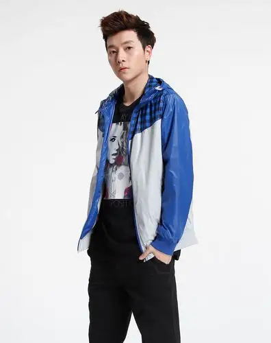 森马-男装-灰白/蓝色格子连帽长袖休闲外套