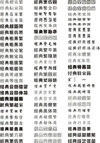 《字体大全【更新哲东cad,中华字库,长城字库,三维字库,利方字体,昆仑