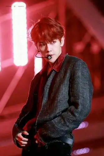 头像大全_伯贤红色头发__正文