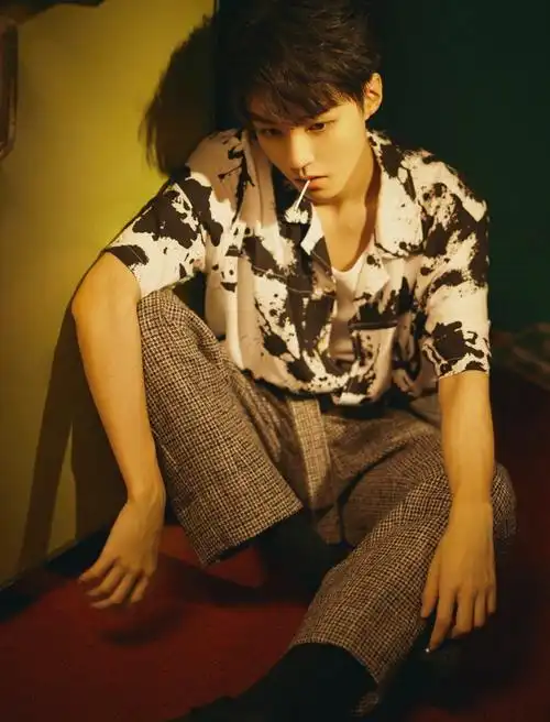 王俊凯最新写真大片 格纹西装花衬衫,叼着棒棒糖桀骜不羁的小凯__财经