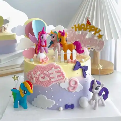 小马宝莉生日蛋糕卡通儿童女孩同城全国北京上海广州新鲜生日蛋糕