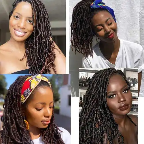 外贸新款非洲脏辫假发faux locs crochet hair 18"化纤钩针发批发