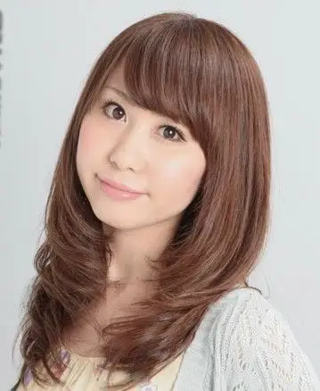 斜刘海发型图片