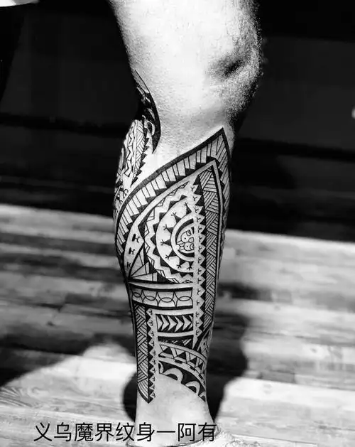 图腾纹身图片_成品原创图腾宗教习俗传统腿部脚部字符静物纹身图案