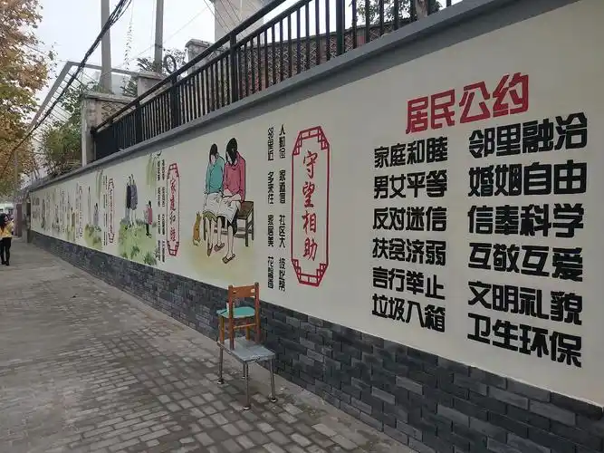 邻里和谐文化墙