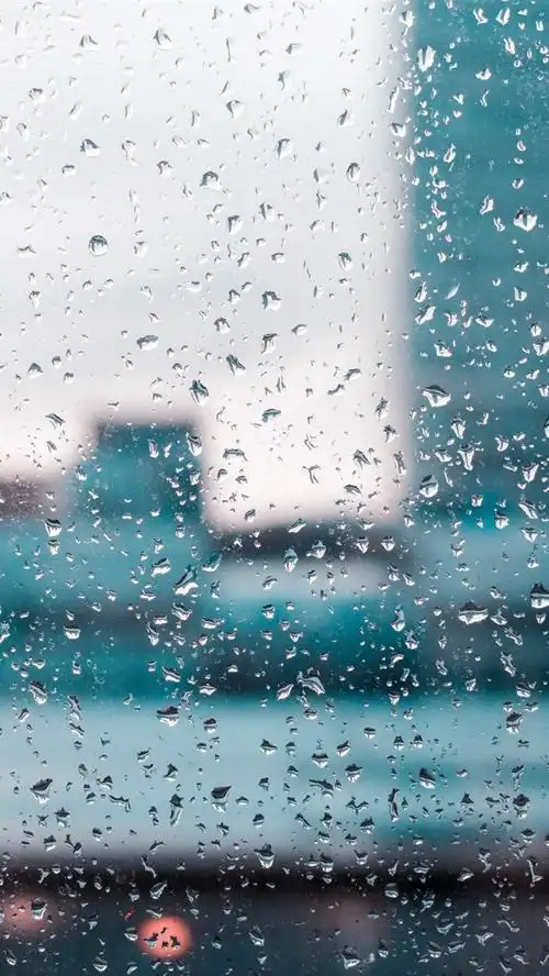 玻璃,许多水滴 iphone 壁纸