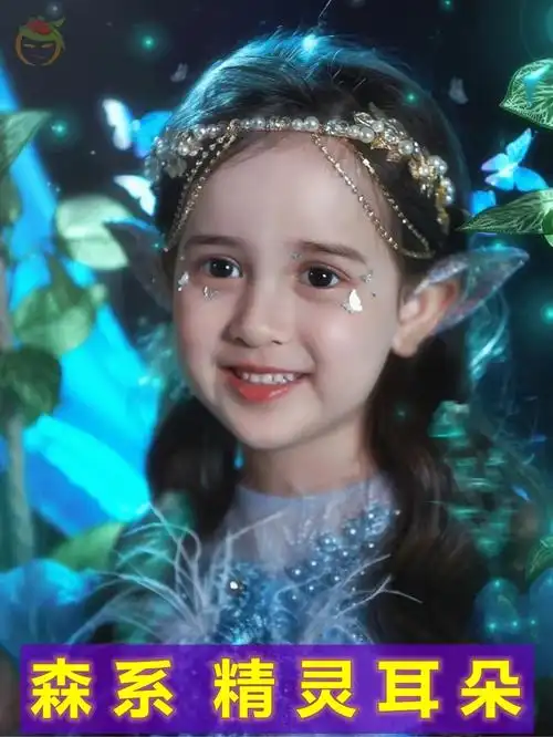 仿真精灵耳朵儿童假耳朵模型饰品宝宝写真拍照装扮道具小妖精耳.