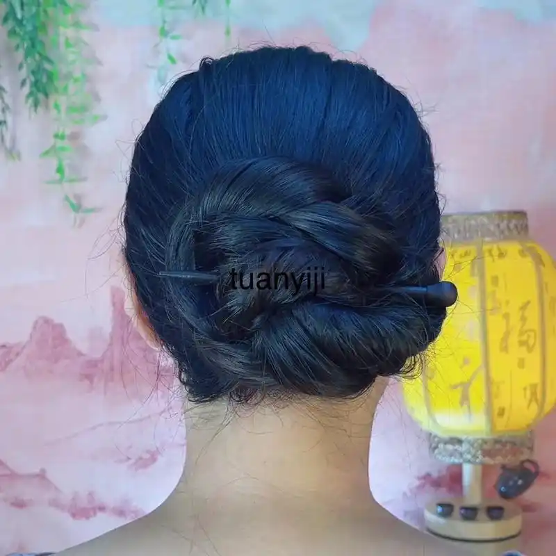 7.28#盘发 #长发 #发髻.2023.7.28 - 抖音