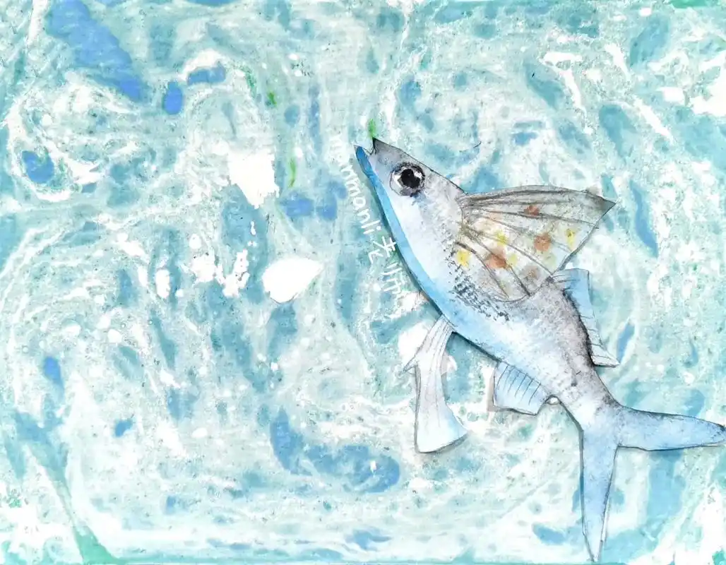 水里的鱼/9-10岁学员写生作品.#画画 #一起学画画 #想 - 抖音