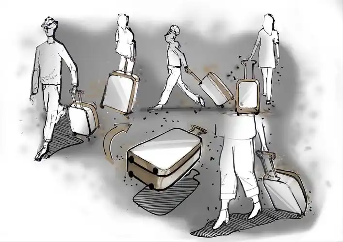 草图车间给一组人物在产品中使用场景的过程图