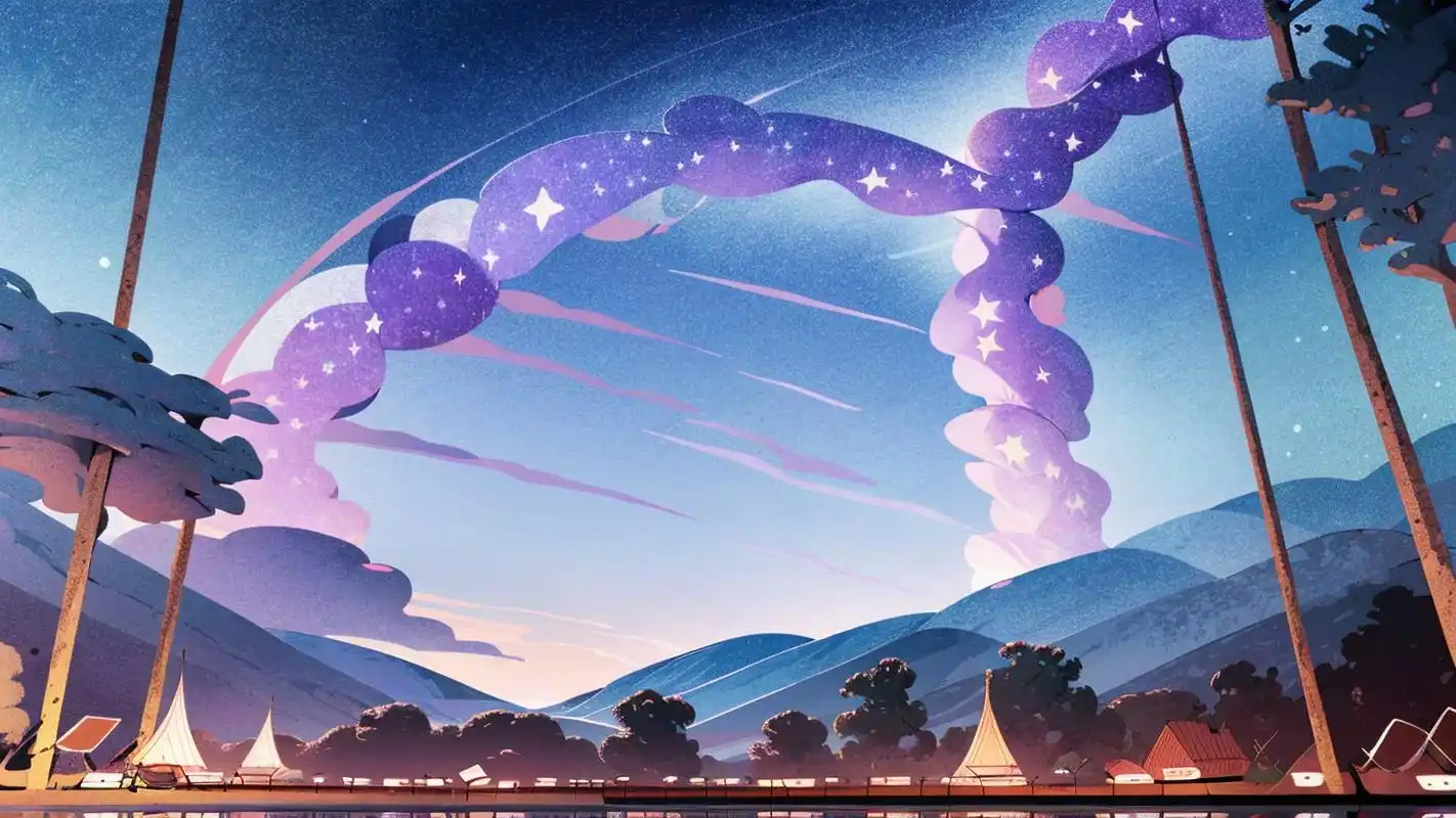 90横屏ins风夜空背景图,氛围感拉满95 横屏的ins风格夜空背景图