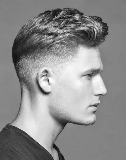 欧美男生发型look