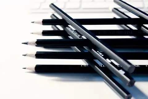 黑色 铅笔 黑白