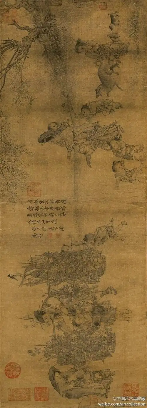 人物以线描货郎图李嵩李嵩货郎图高清货郎图货郎图李嵩高清李嵩货郎图