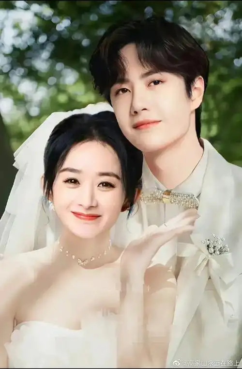 赵丽颖的结婚照,太漂亮了