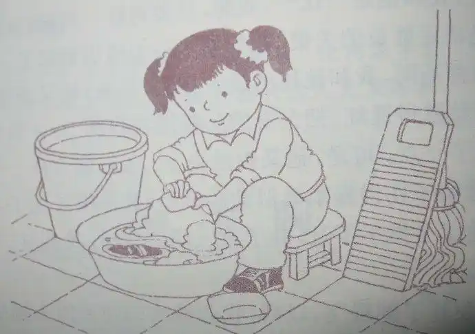 每次你看我在洗衣服时看着简单,其实,只要你认真学,就一定能成功.