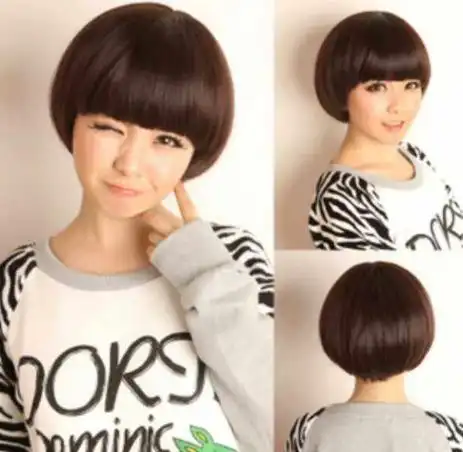 清新可爱,女孩子蘑菇头短发发型图片-图1