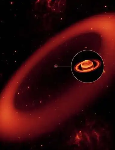 光环之星j1407b: 环系统直径约1.8亿公里,约为土星环的200倍
