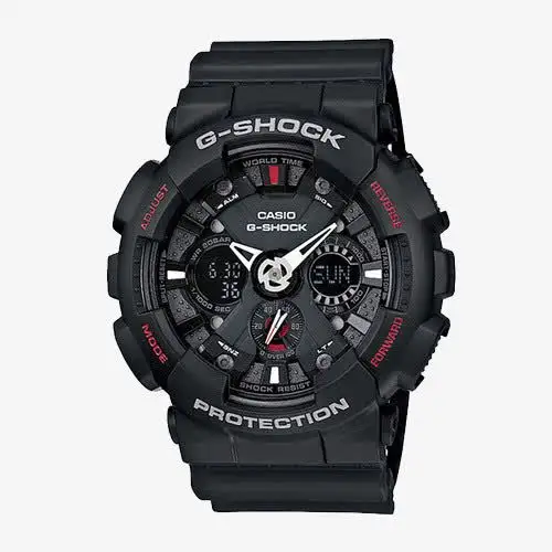 卡西欧防震双显大表盘手表