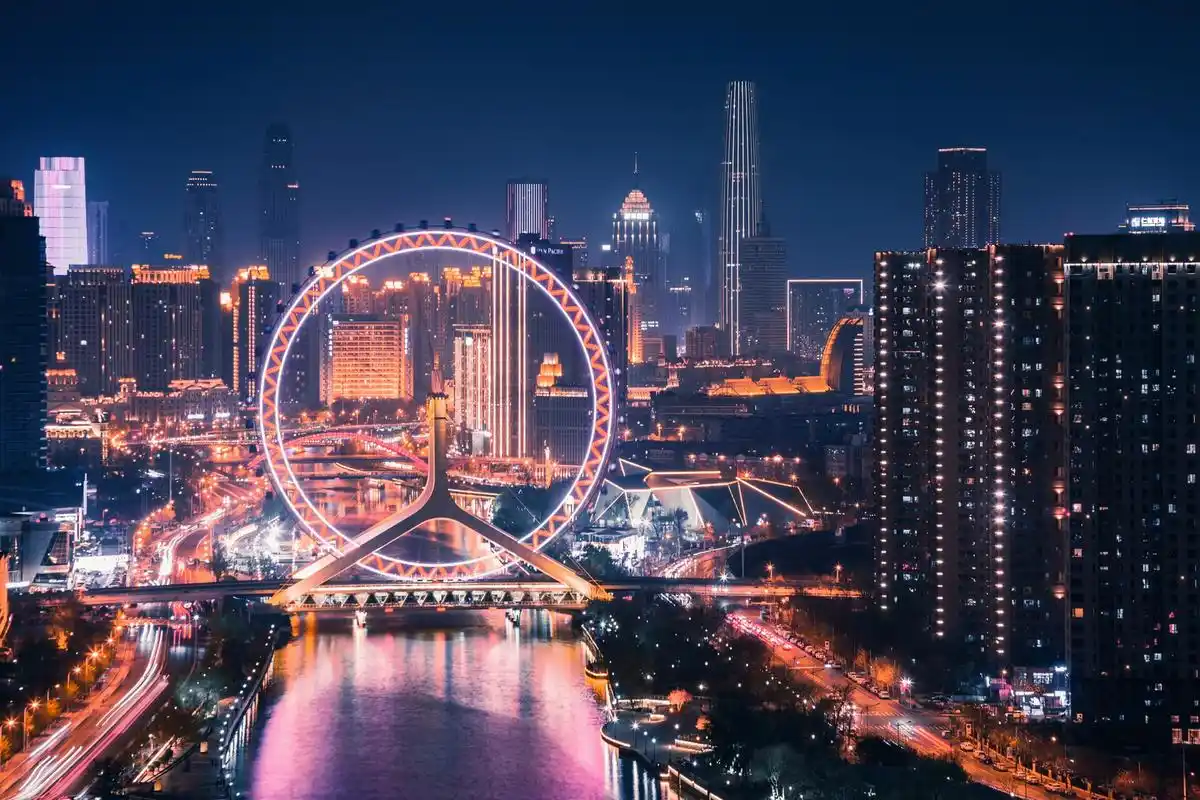 繁华之都,天津宝藏夜景拍摄地机位分享#旅行# #旅游# #旅拍#