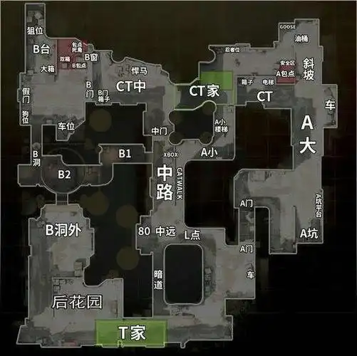 csgo:dust2进攻指南中路篇,这个点位要第一时间抢_进行