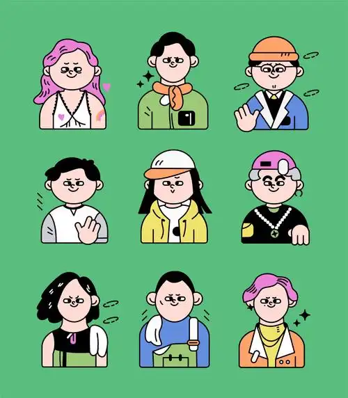 卡通,人物,头像,面部,潮流 - 夏欢喜 - 原创作品 - 视觉中国(shijueme