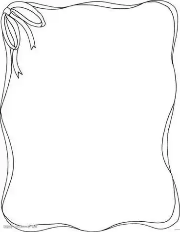 大边框简笔画手抄报边框手抄报