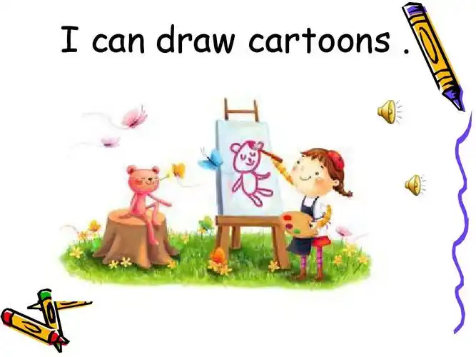 i can draw cartoons