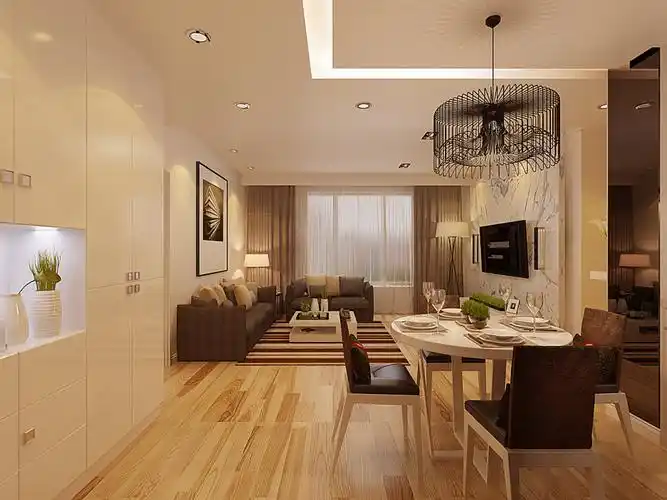 现代风格二室一厅装修设计效果图