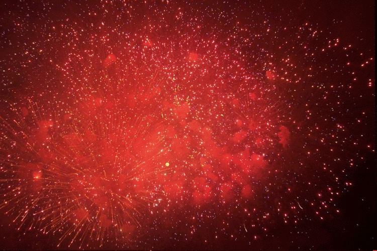 > 烟花动图欣赏!