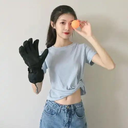 实拍ins超火打结短袖t恤女短款露脐2020新款个性上衣露肚脐上衣