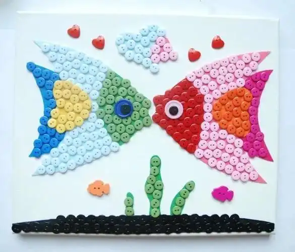 纽扣手工超惊喜用纽扣做出来的手工制作美翻天