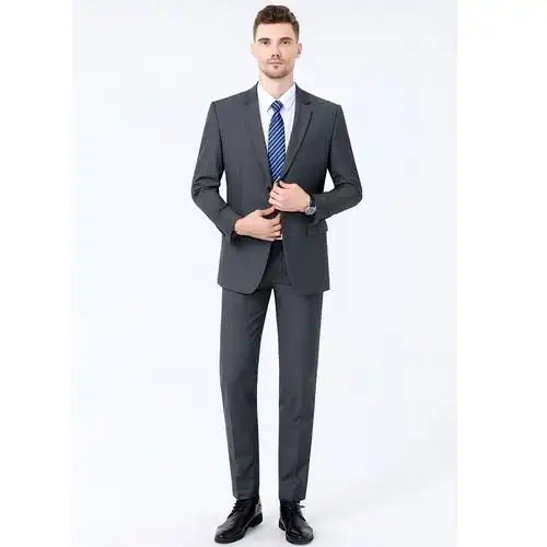 2021秋冬新款中年男式西服套装商务休闲男士职业装白领婚庆礼服