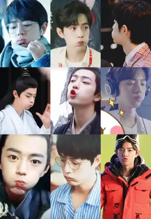 肖战#众所周知 男孩子嘟嘴就是要