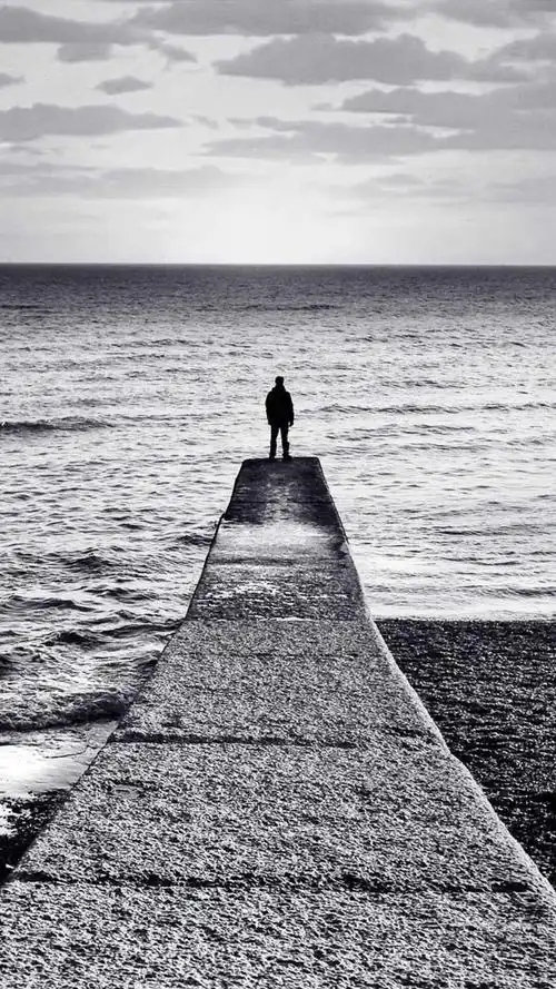 孤独,黑白,伤感,壁纸,经典图片