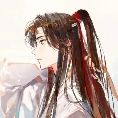 古风侧脸手绘图片男生头像