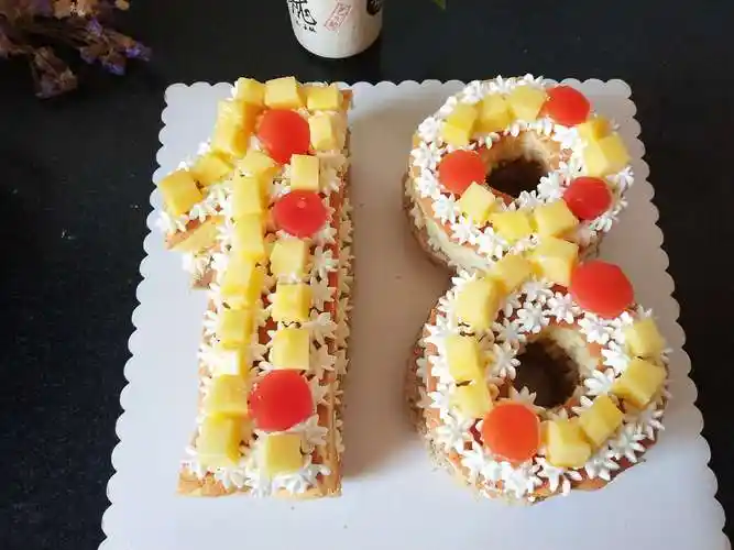 其它 梓彤18岁生日快乐 写美篇女儿十八岁(农历)生日 数字蛋糕做法