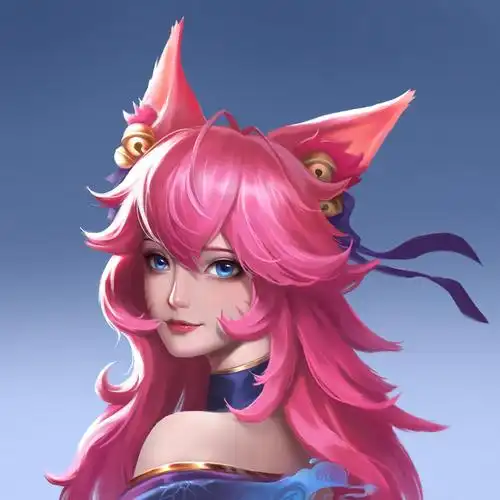 英雄联盟中九尾妖狐阿狸的灵魂莲华皮肤