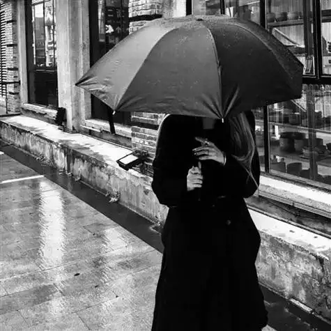 特别个性唯美伤感黑白女生头像