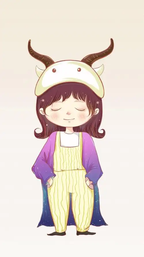 可爱卡通星座人物