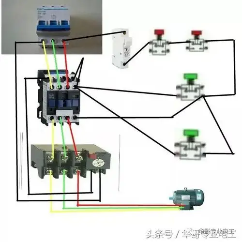 双控交流接触器这样接线就可以了