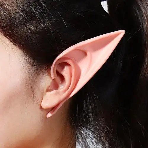 精灵耳朵cos圣诞万圣节派对走秀化妆假耳朵吸血鬼装扮阿凡达耳朵升文