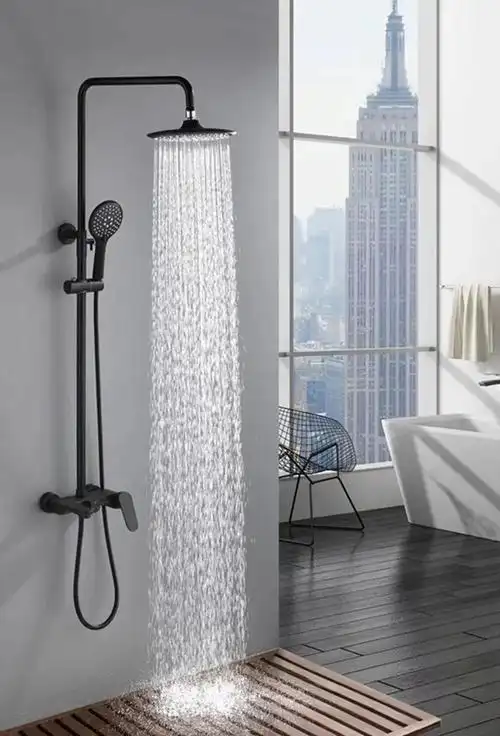 康丽洁淋浴花洒8140 时尚雅黑演绎全新经典-卫浴网