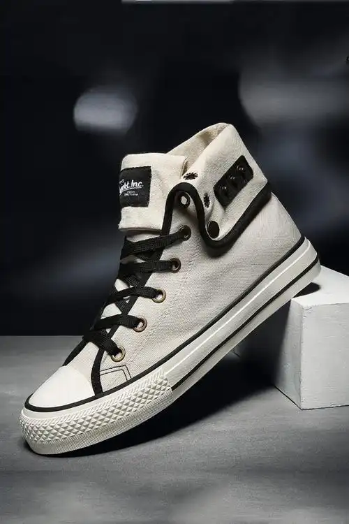 帆布鞋男高帮潮鞋夏季新款布鞋男鞋韩版潮流百搭板鞋子男士休闲鞋