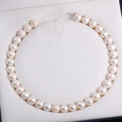 天然淡水珍珠串珠 土豆形珍珠项链打孔散珠 珠宝制作项链手链配件