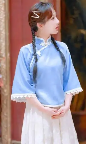 杨紫民国风造型图片:太美了