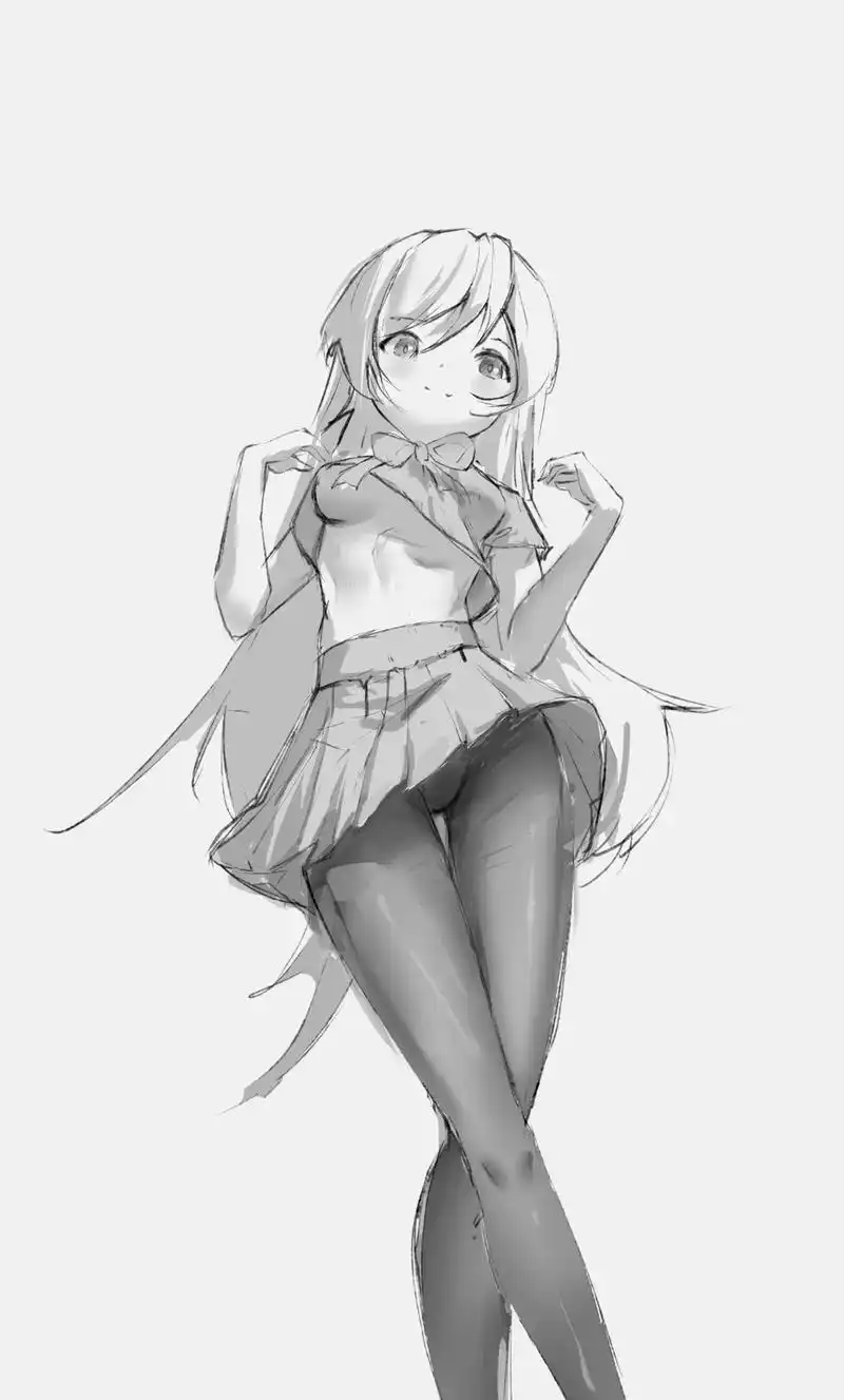 每日一画15,人体速写练习.挑战速写打卡100天#二次元 # - 抖音