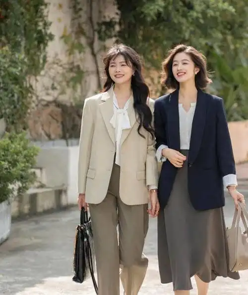 职场穿搭:西装 牛仔裤,简洁干练不出错,穿出满满的时尚感