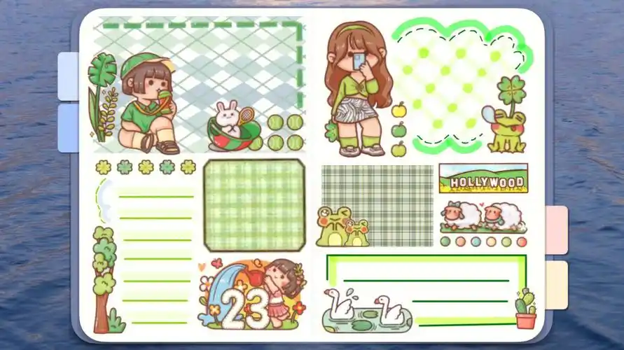 小麻薯手帐模板第三天