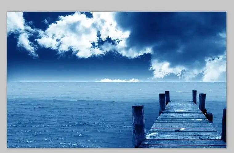 10张淡雅清爽蓝ppt背景图片